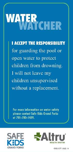 Image of back of Water Watchers Card
