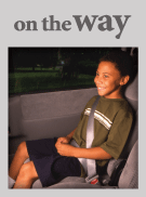 Correct seat belt fit on older child